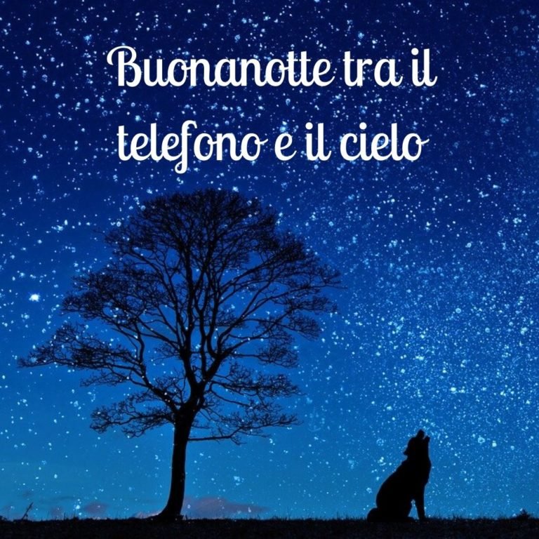 Buonanotte tra il telefono e il cielo