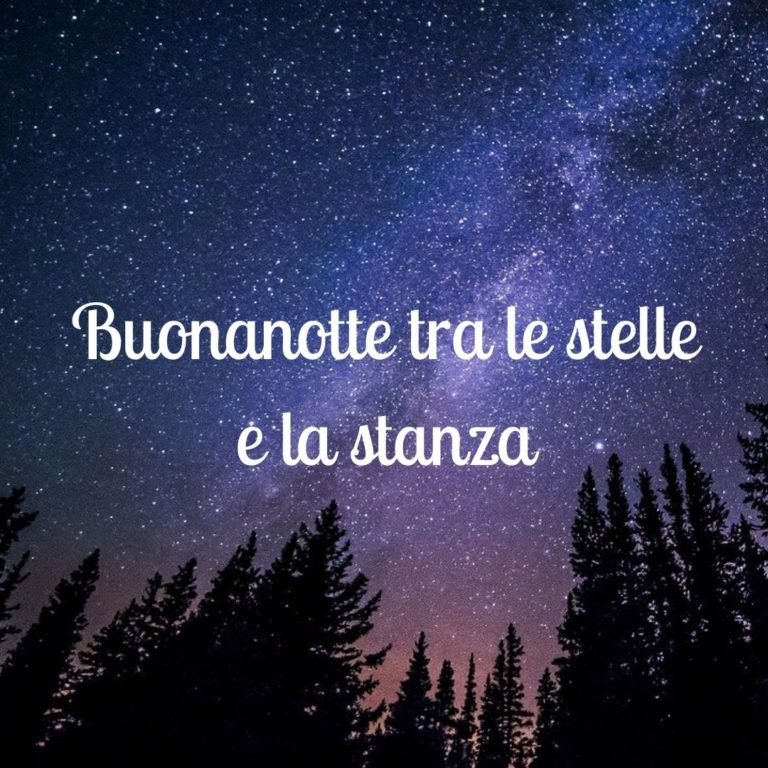 Buonanotte tra le stelle e la stanza